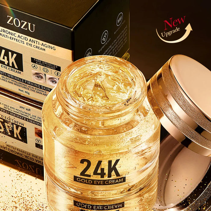 Contorno de ojos con oro 24k y ácido hialurónico