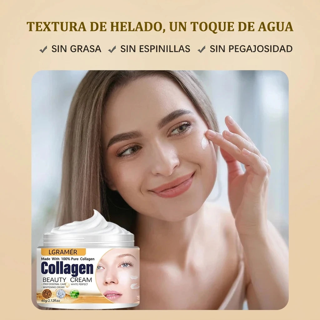 Crema antiedad con colágeno para rostro y contorno – foto 4