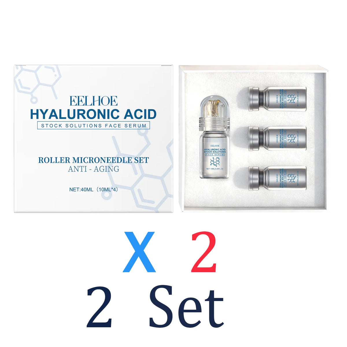 Kit sérum de niacinamida con roller 0,25 mm – foto 7