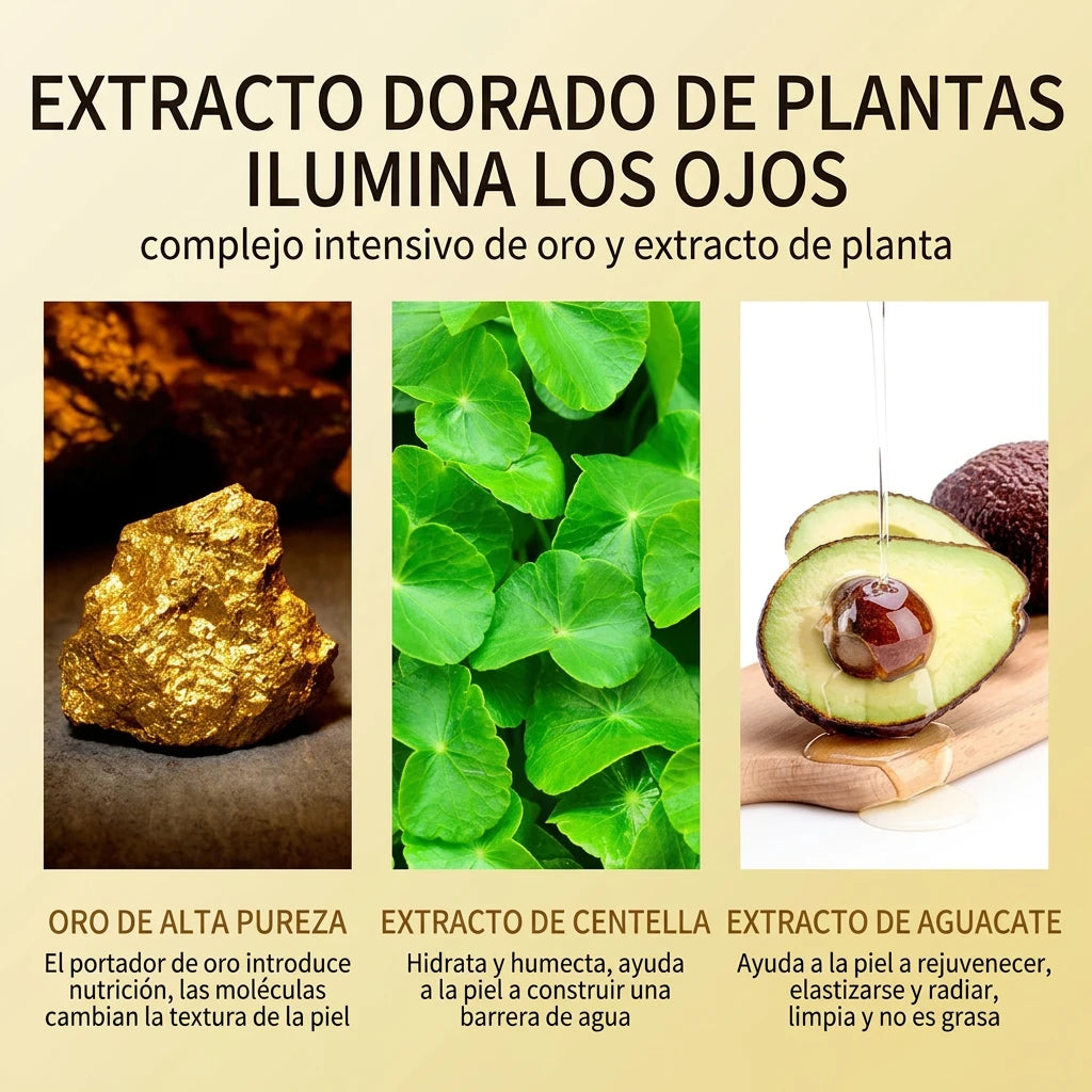 Parches de ojos de aguacate y oro – foto 5