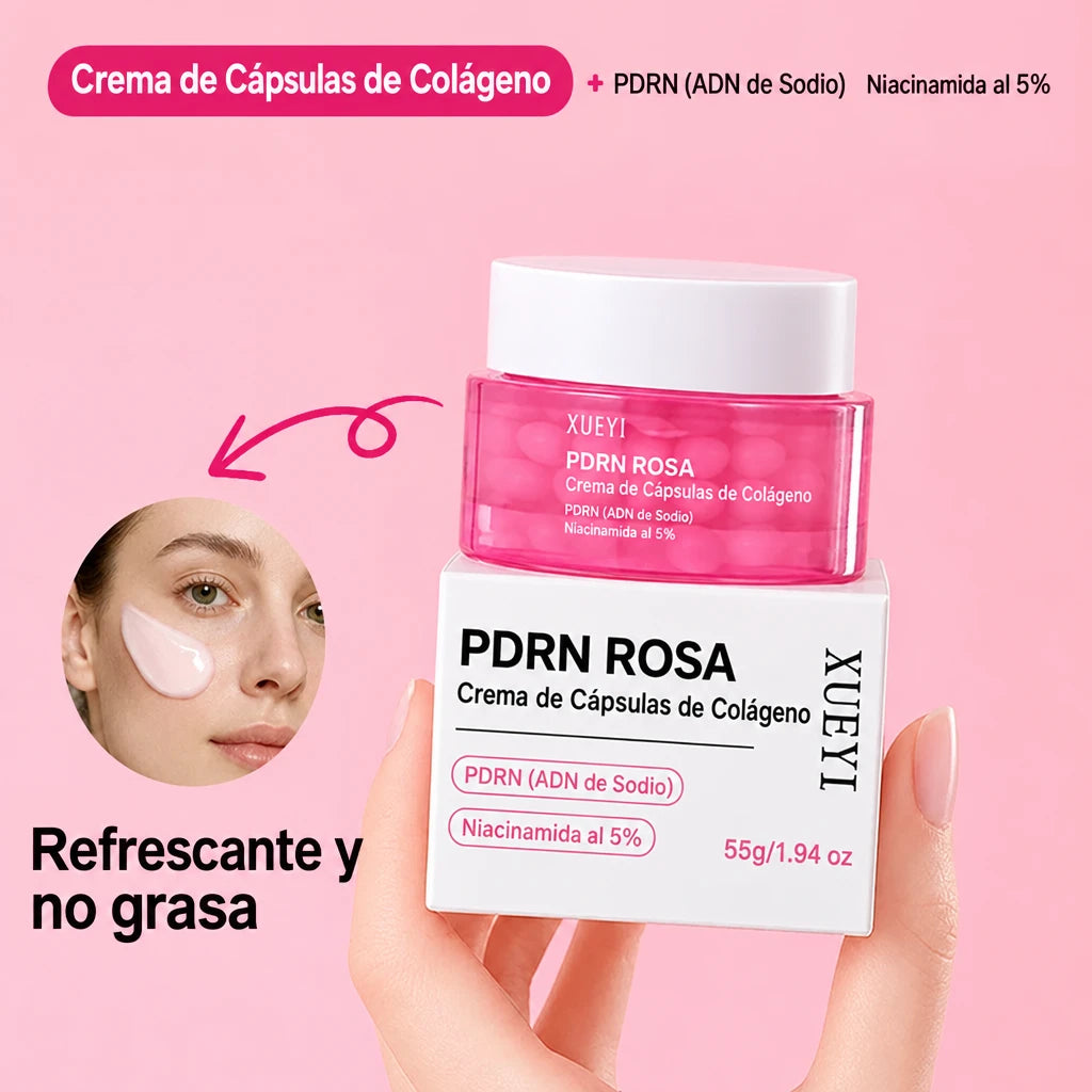 Crema de cápsulas rosas con PDRN y colágeno – foto 3