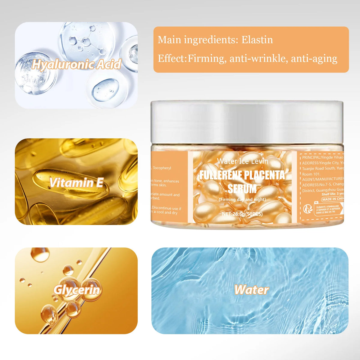 Cápsulas de sérum con fullereno y colágeno – foto 3